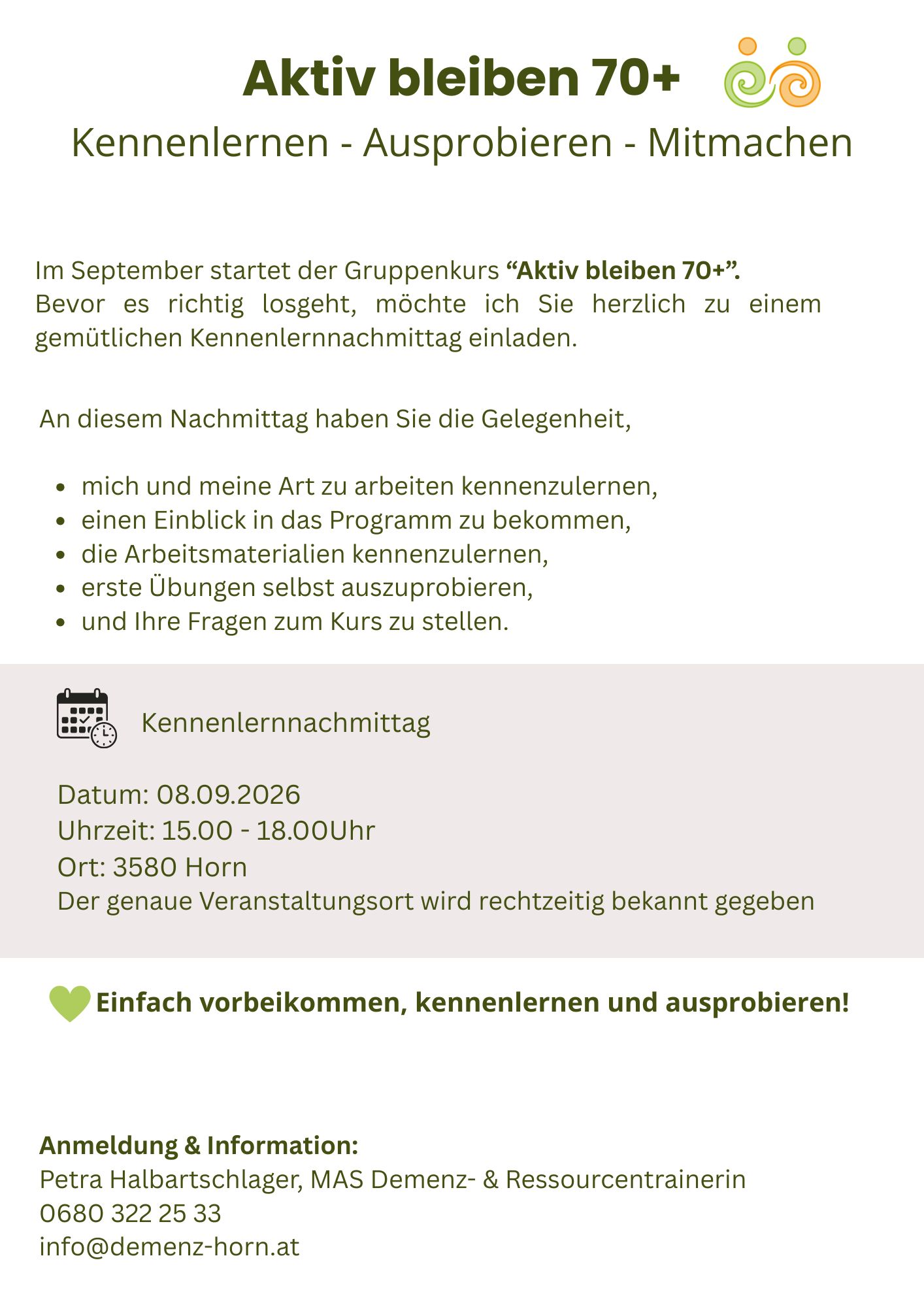 Aktiv bleiben 70+